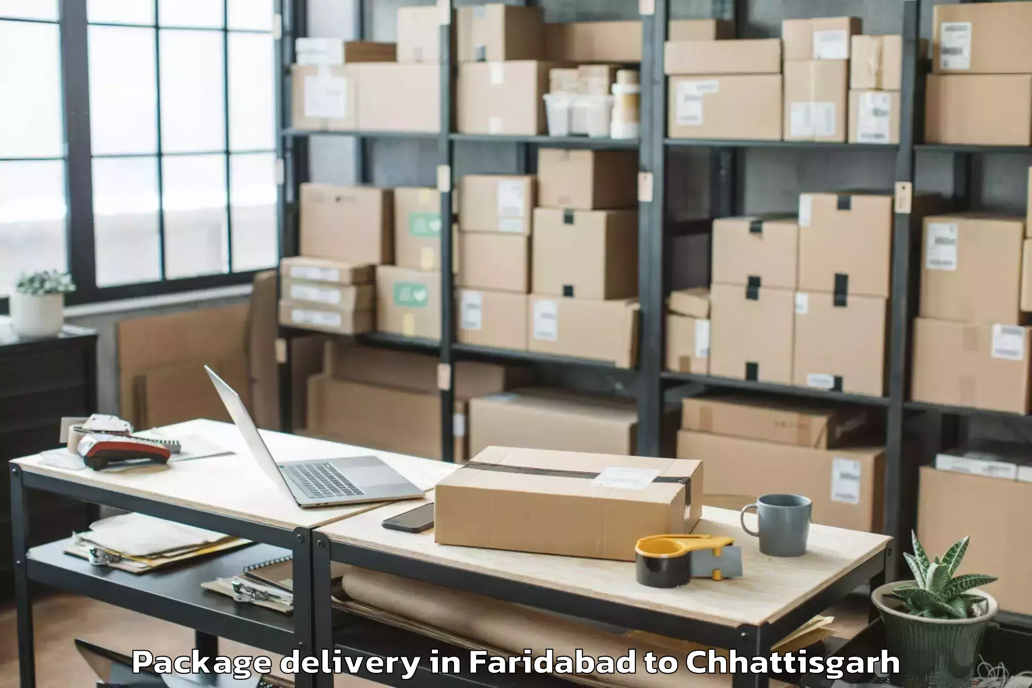 Top Faridabad to Bastanar Package Delivery Available